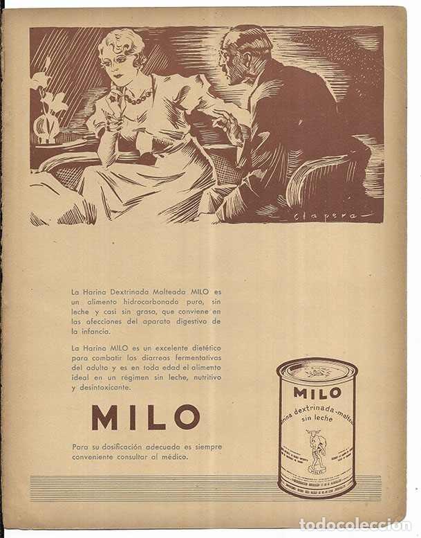 Coleccionismo: Publicidad. Harina Dextrinada Malteada MILO Sociedad Nestle, A. E. P. A.