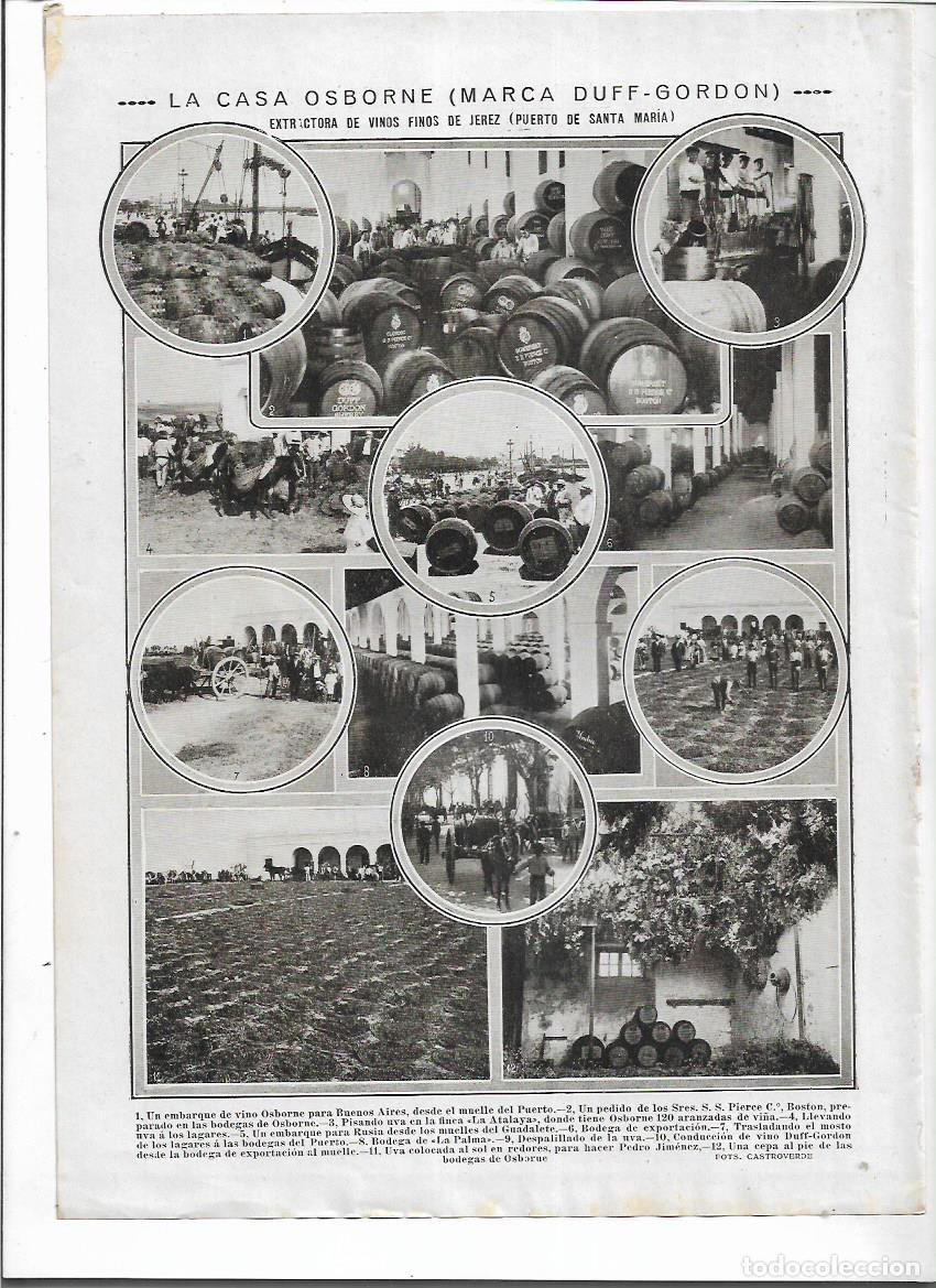 Sammelleidenschaft Papier: A&Ntilde;O 1913 RECORTE PRENSA CASA OSBORNE MARCA DUFF GORDON BODEGAS PUERTO SANTA MARIA VINO