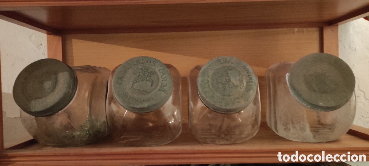 Coleccionismo: Cuatro Tarros de caramelos tarda