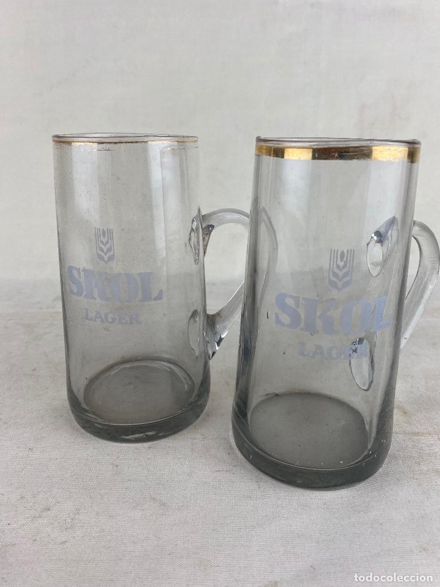 Coleccionismo: Dos jarras de cerveza Skol - Foto 2