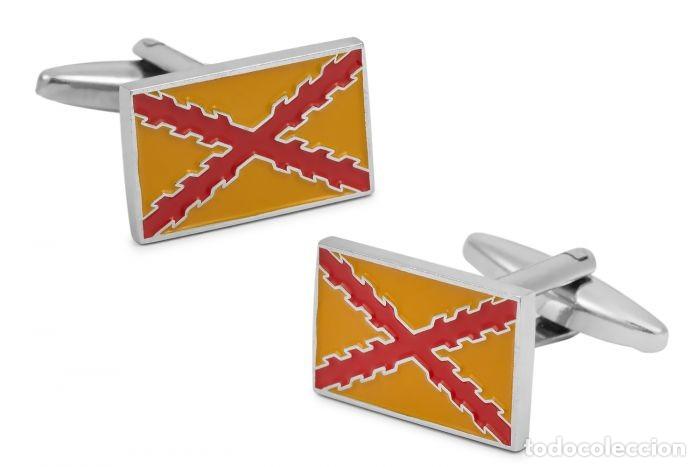 Coleccionismo: Gemelos de Camisa Bandera del Tercio de Felipe II