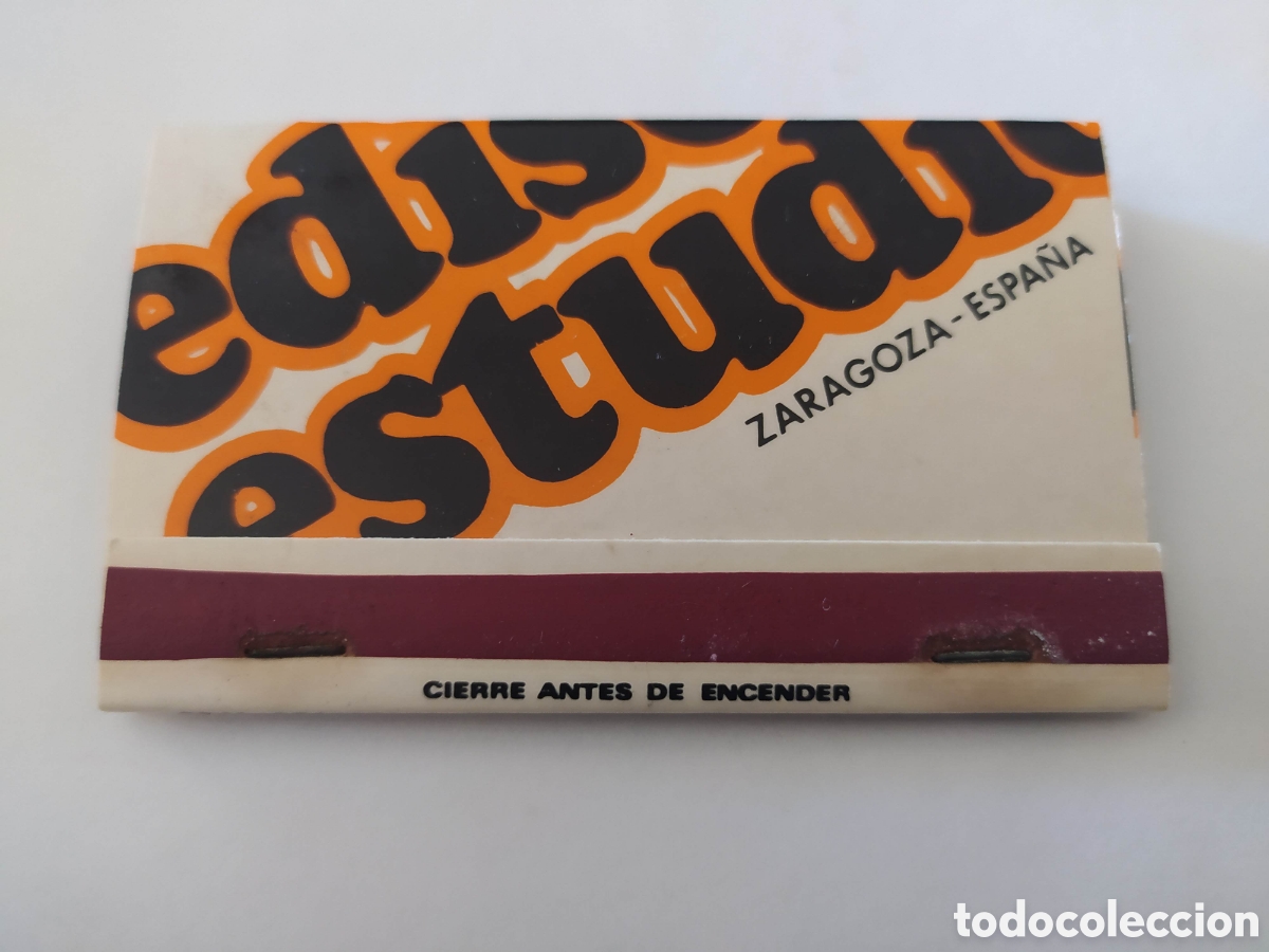 Sammeln: Cajetilla Cerillas Edison Estudio Zaragoza