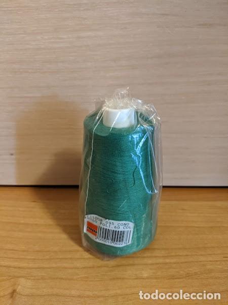 Coleccionismo: CONO HILO FIL D'OR 11 CM. COLOR VERDE