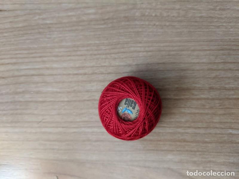 Coleccionismo: OVILLO DALIA COLOR ROJO