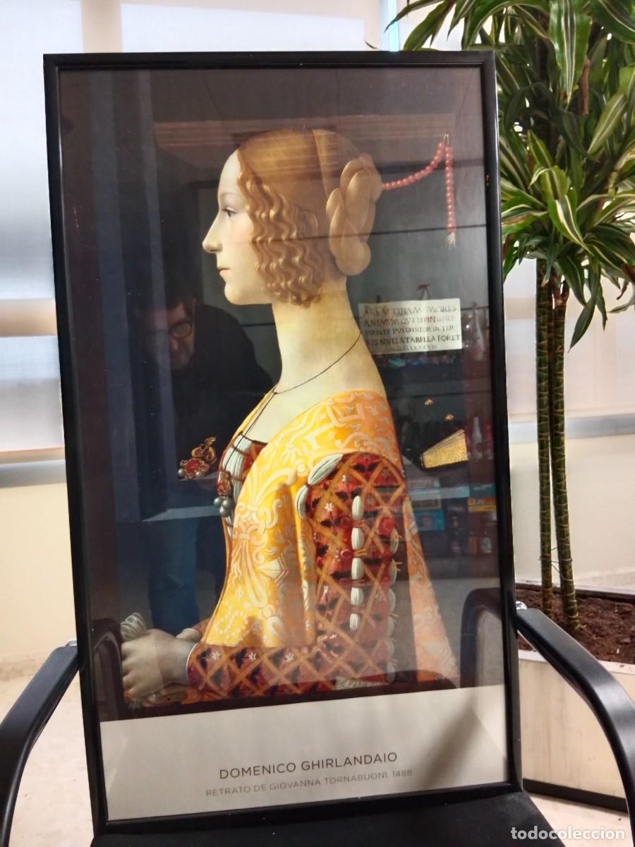 Coleccionismo: CARTEL LITOGRAFIA MUSEO NACIONAL DEL PRADO - DOMENICO GHIRLANDAIO - RETRATO DE GIOVANNA TORNABUONI