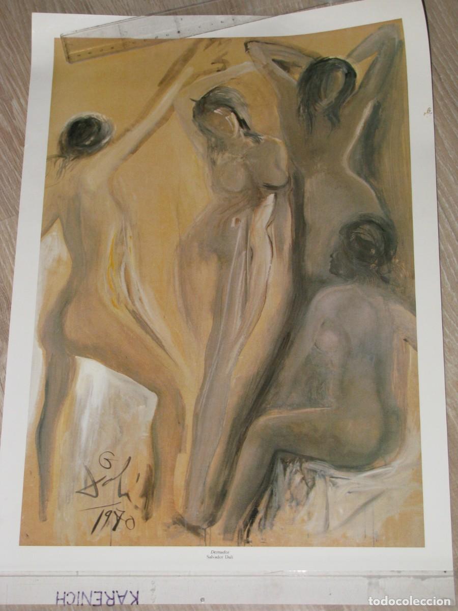 Coleccionismo: LAMINA DE LA OBRA DE SALVADOR DALI. DUSNUDOS. 52X35 CM.