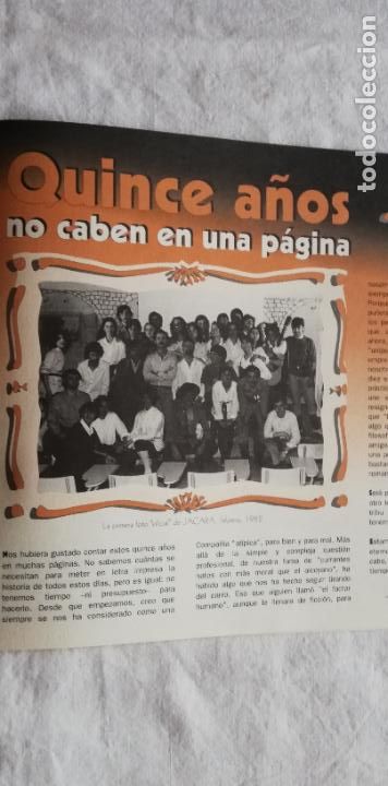 Coleccionismo: ANTIGUO PROGRAMA / OLD PROGRAM: JACARA TEATRO 1981-1996 - Foto 2