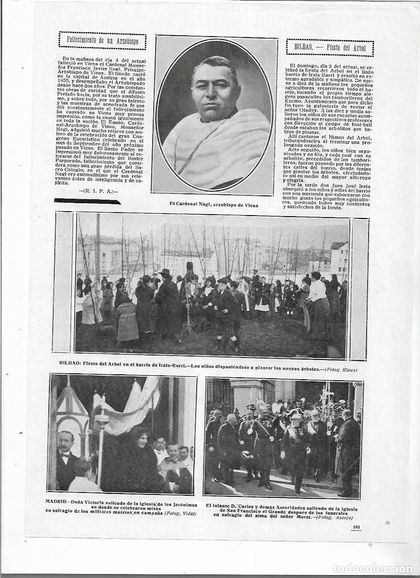 Collectionnisme: A&Ntilde;O 1913 RECORTE PRENSA BILBAO FIESTA DEL ARBOL EN EL BARRIO DE IRALABARRI