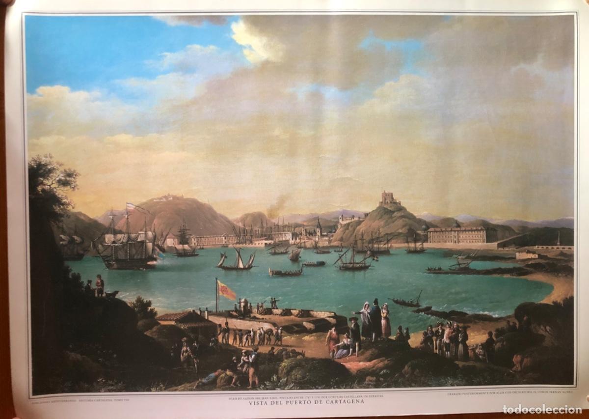 Coleccionismo: PUERTO DE CARTAGENA- VISTA- LAMINA EDICIONES MEDITERRANEO- 1995