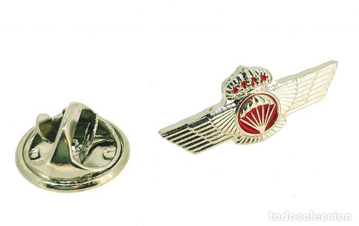 Coleccionismo: Gemelos para Camisa Emblema Ejercito del Aire Rokiski de Paracaidista tama&ntilde;o perfecto de 20 mm. Geme