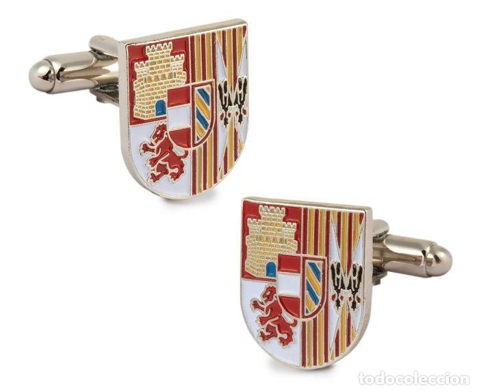 Coleccionismo: Gemelos para Camisa Escudo del Tercio de Juan de Austria Tercero de la Legi&oacute;n