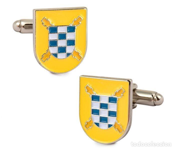 Coleccionismo: Gemelos para Camisa Escudo del Tercio del Duque de Alba Segundo de la Legi&oacute;n