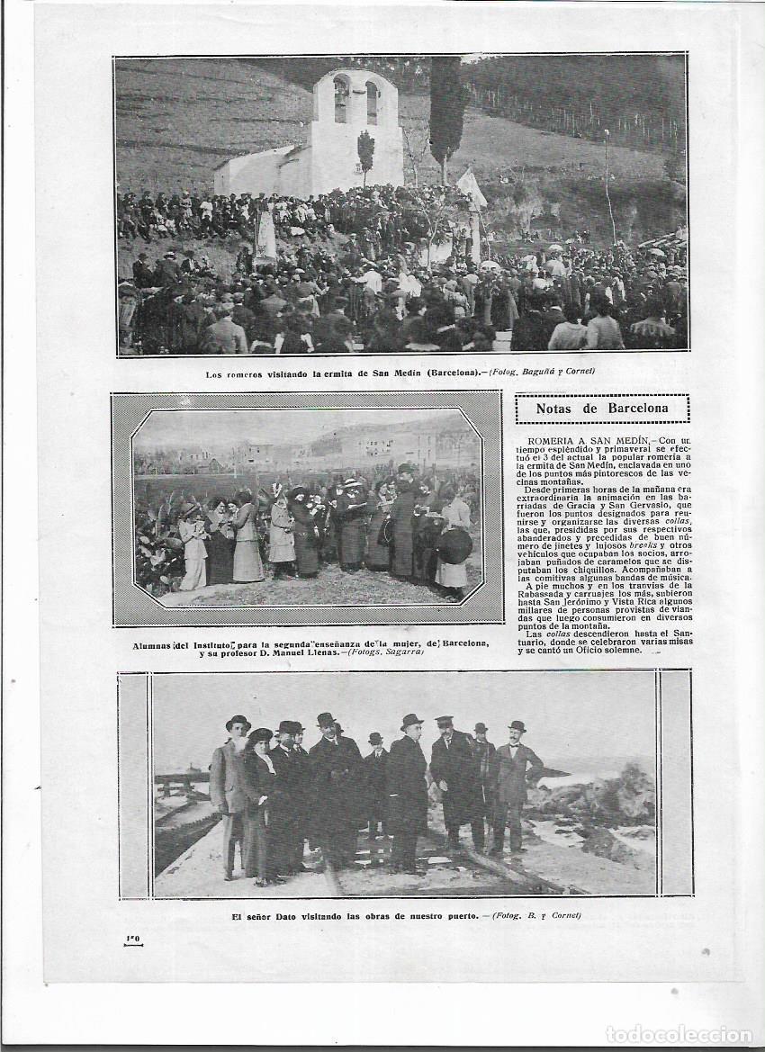 Colecionismo: A&Ntilde;O 1913 RECORTE PRENSA BCNA ALUMNAS INSTITUTO SEGUNDA ENSE&Ntilde;ANZA DE LA MUJER PROFESOR MANUEL LLENAS
