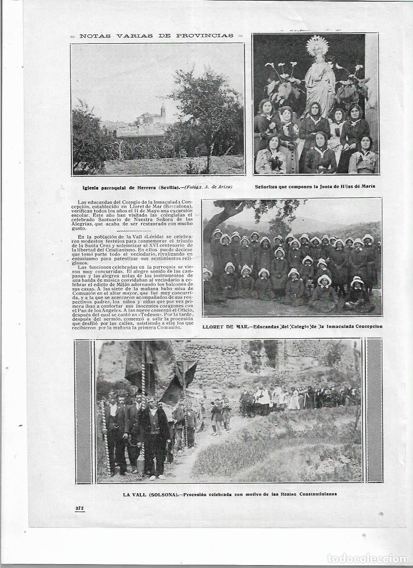 Coleccionismo: A&Ntilde;O 1913 RECORTE PRENSA HERRERA SEVILLA IGLESIA PARROQUIAL