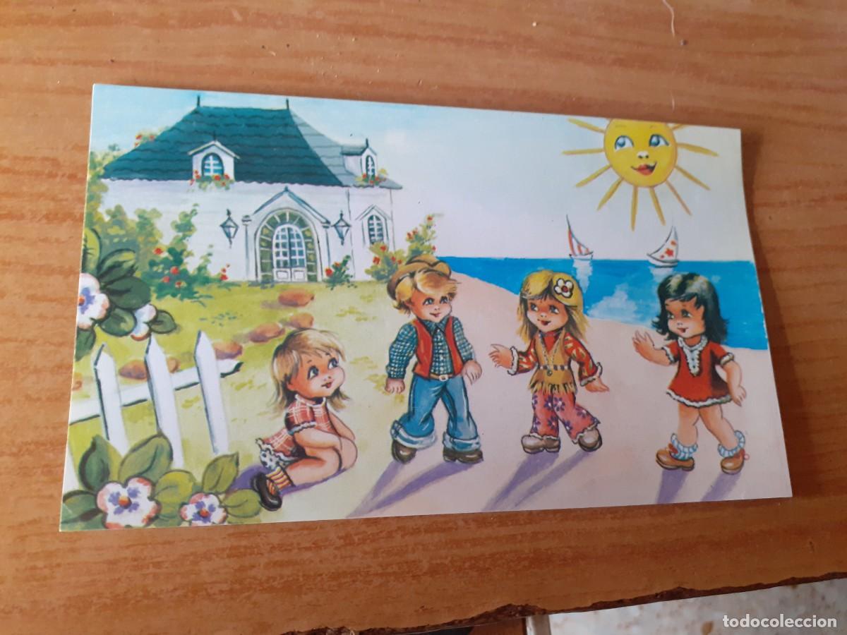 Coleccionismo: lamina para juguetes de ni&ntilde;os en la playa