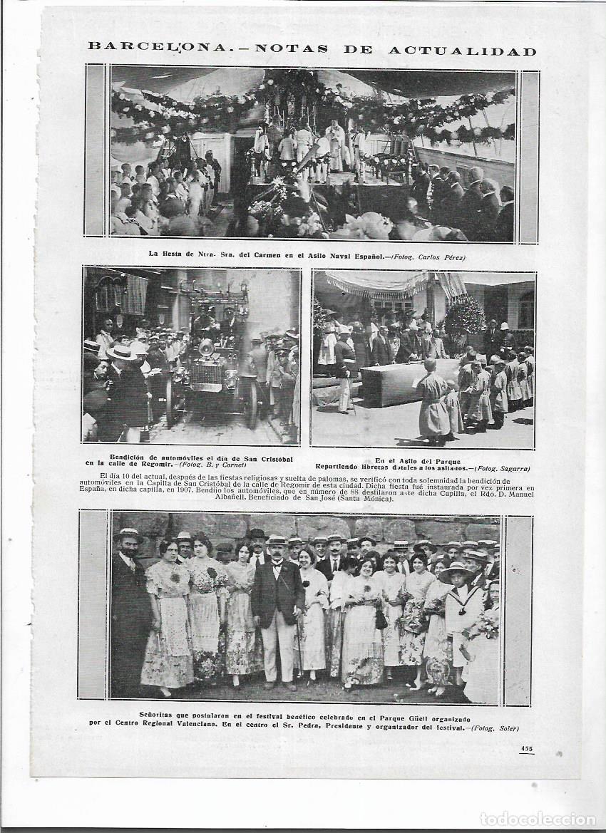 Collectionnisme: A&Ntilde;O 1913 RECORTE PRENSA FIESTA DEL CARMEN EN EL ASILO NAVAL ESPA&Ntilde;OL FOTO CARLOS PEREZ
