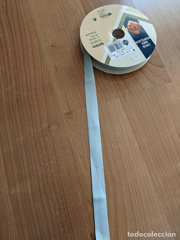 Sammeln: CINTA BIES PERFILADO RASO ANCHO 18 MM. COLOR AZUL (1 METRO) DISPONIBLES 20,5 MTS.