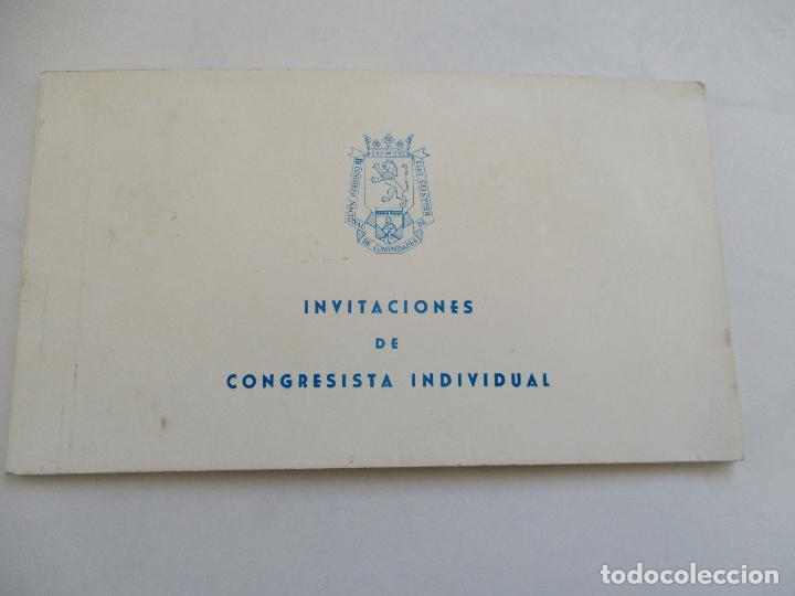 Coleccionismo: INVITACIONES DE CONGRESISTA INDIVIDUAL N&ordm;., 148, CON 7 INVITACIONES-1972-9X15.5 CM.