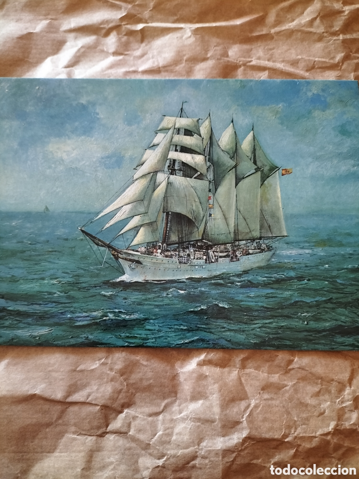 Coleccionismo: Juan Sebasti&aacute;n Elcano postal - Foto 1