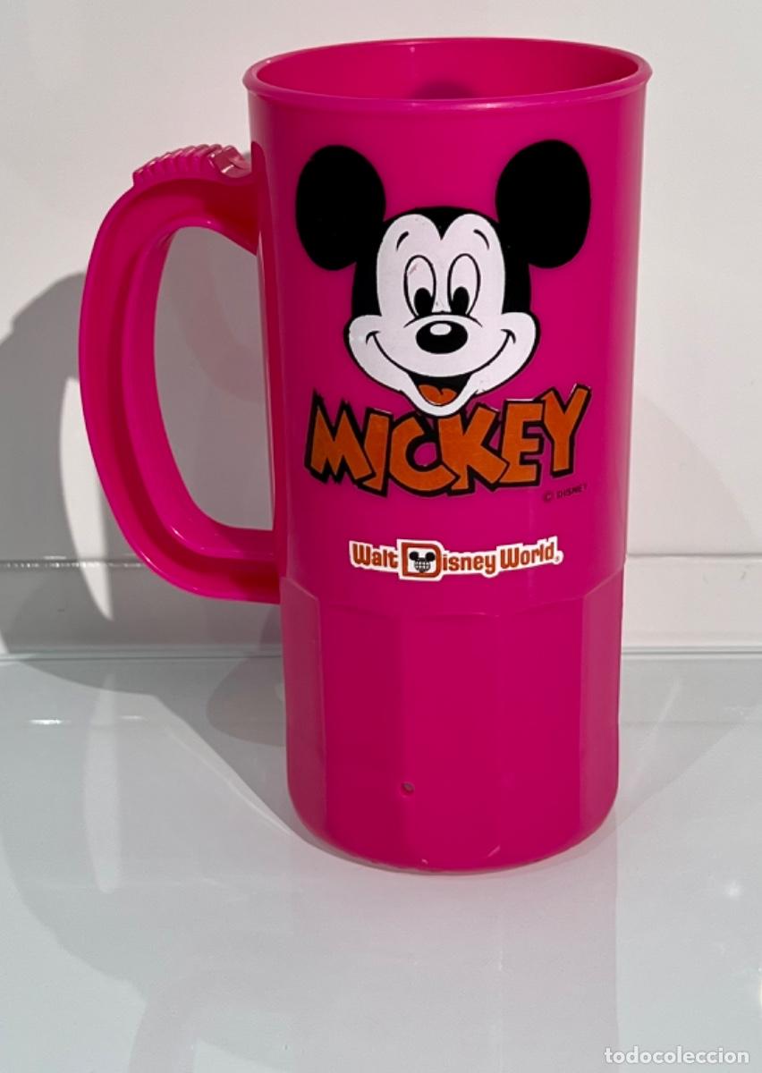 Coleccionismo: Vintage RARA PLASTIC MUG / Jarra Taza. Walt Disney World Super 22 (USA) / Mickey Mouse. Orlando. &rsquo;91