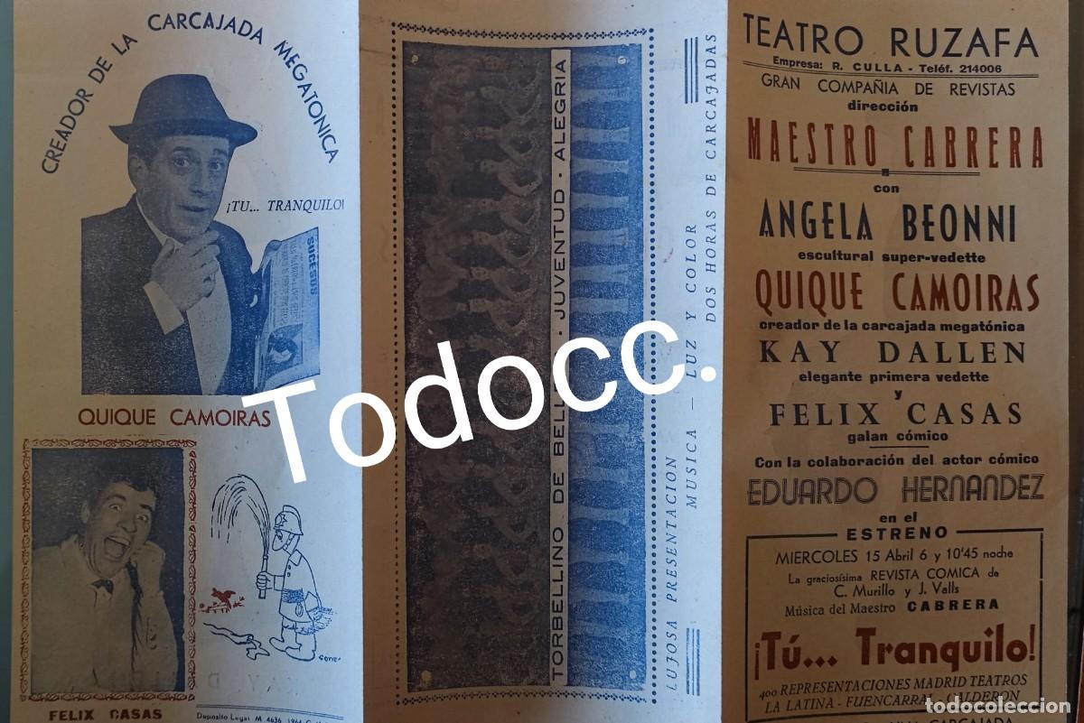 Coleccionismo: VALENCIA - TEATRO RUZAFA - Foto 4