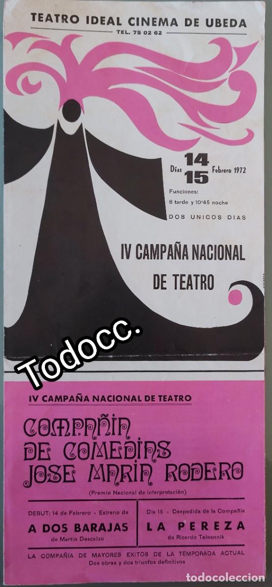 Coleccionismo: UBEDA - TEATRO IDEAL CINEMA DE UBEDA - Foto 1