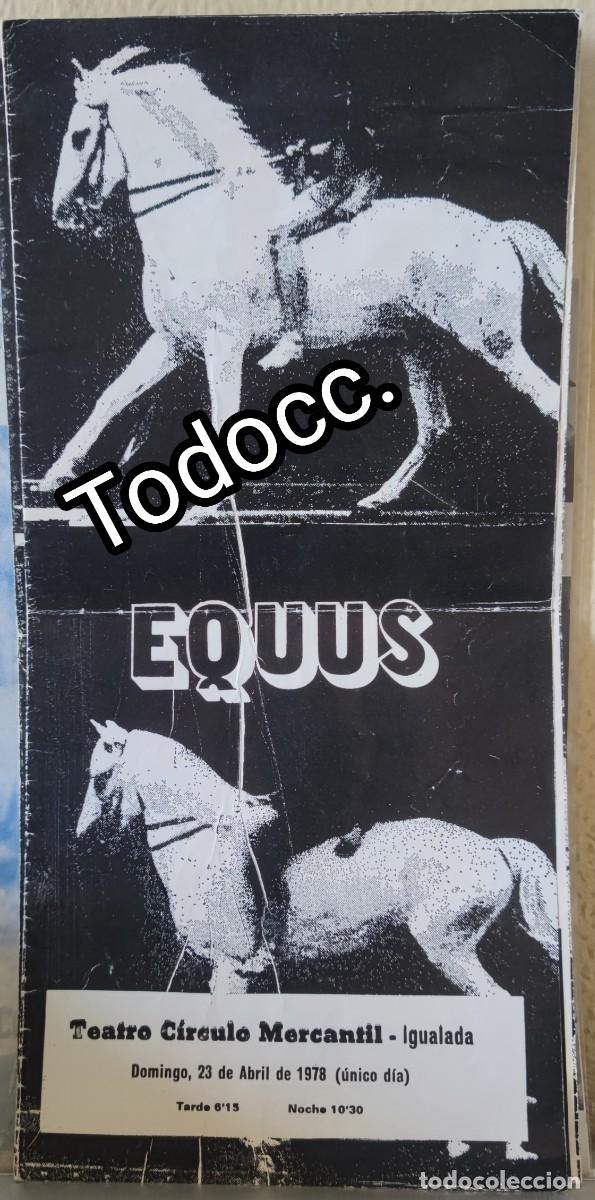 Coleccionismo: IGUALADA - CIRCULO MERCANTIL - EQUUS - Foto 1