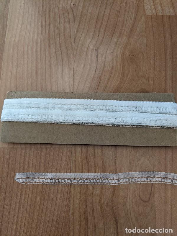 Sammeln: ANTIGUA PUNTILLA COLOR BLANCO ANCHO 1 CM (1 METRO)- DISPONIBILIDAD 9 MTS