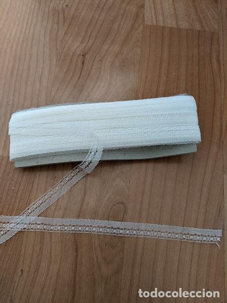 Sammeln: ANTIGUA PUNTILLA COLOR BLANCO ANCHO 1 CM (1 METRO)- DISPONIBILIDAD 35 MTS
