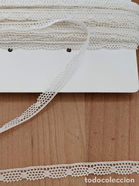 Sammeln: ANTIGUA PUNTILLA COLOR BLANCO ANCHO 1 CM (1 METRO)- DISPONIBILIDAD 25 MTS