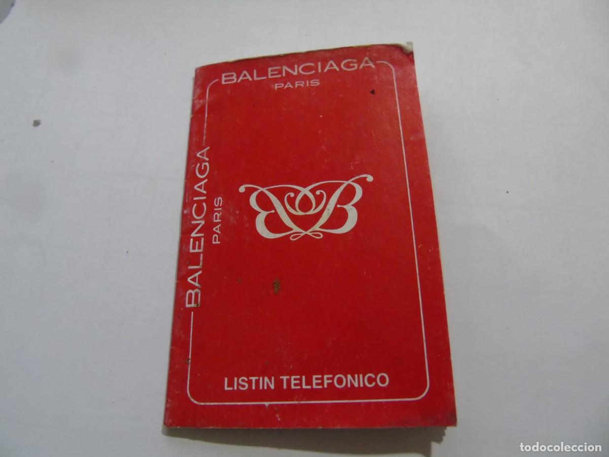 Collectionnisme: PEQUE&Ntilde;A AGENDA TELEFONICA *BALENCIAGA PARIS* 8,5 X5,5 Cm