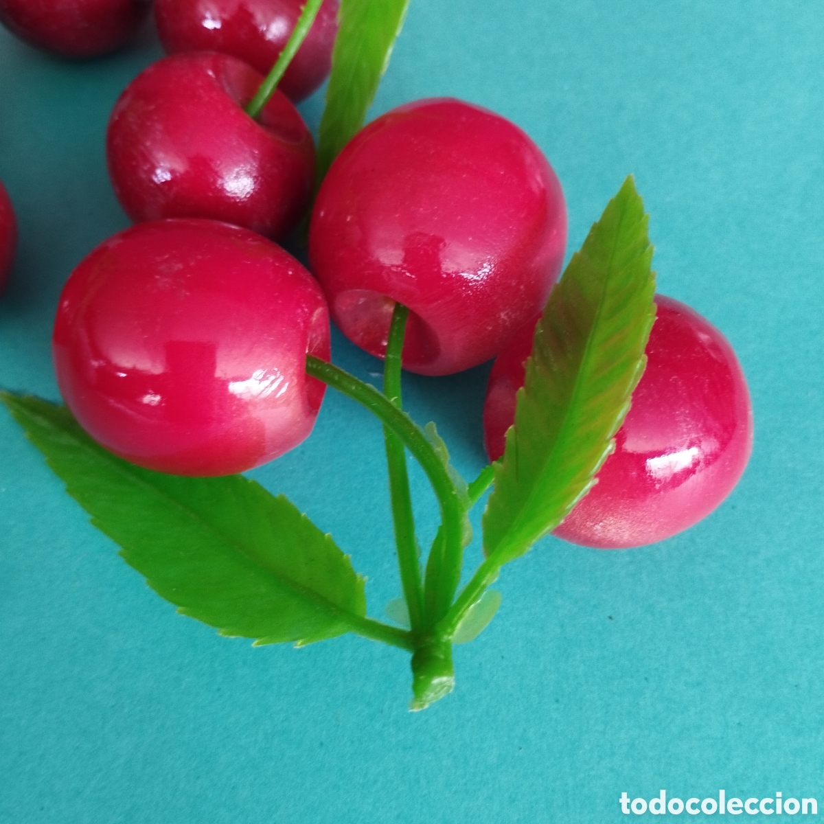 Coleccionismo: Cerezas de piedra china pesadas - Foto 4