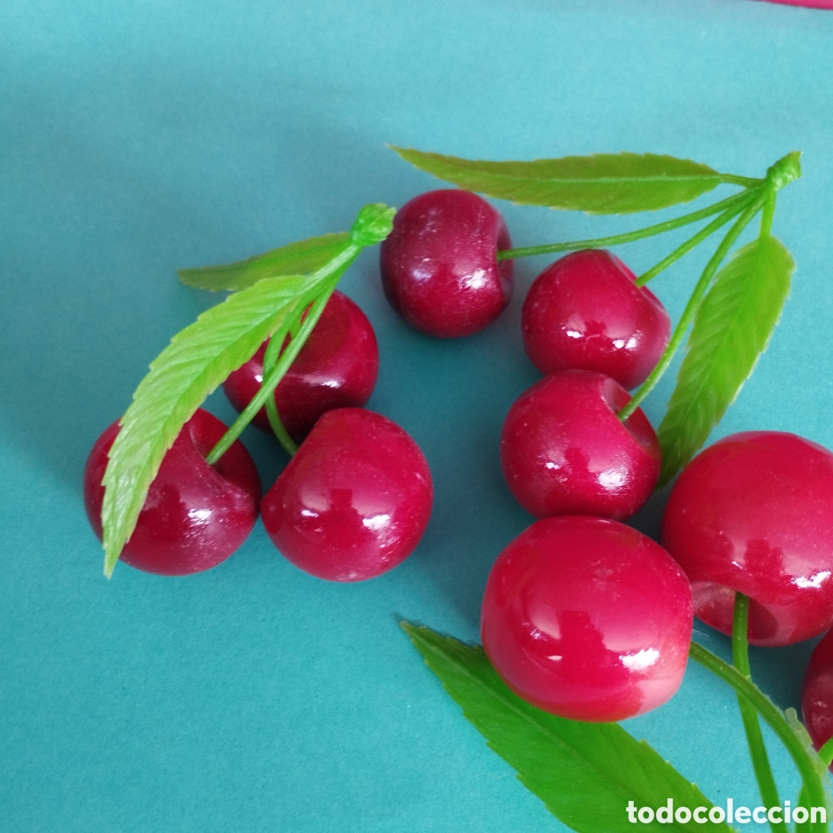 Coleccionismo: Cerezas de piedra china pesadas - Foto 1