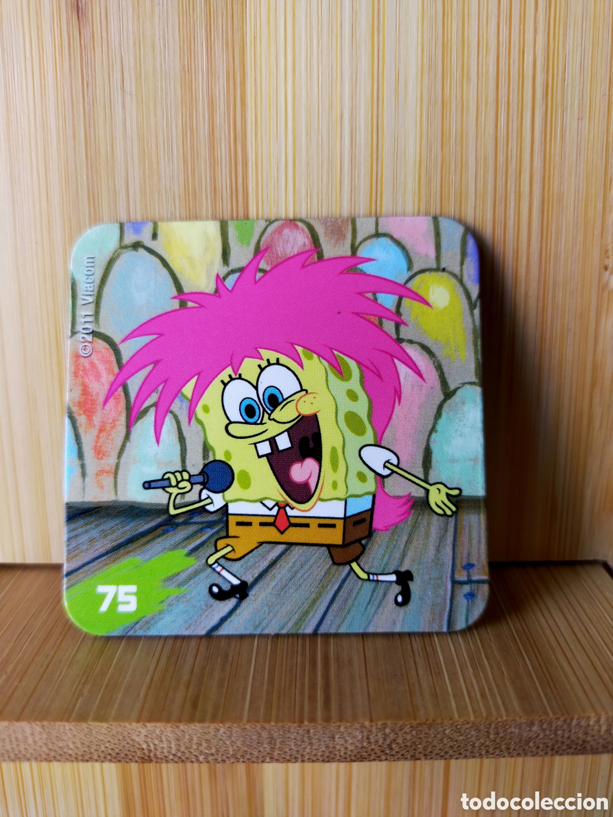 Coleccionismo: STAKS IMAN EN BUEN ESTADO BOB ESPONJA N 75