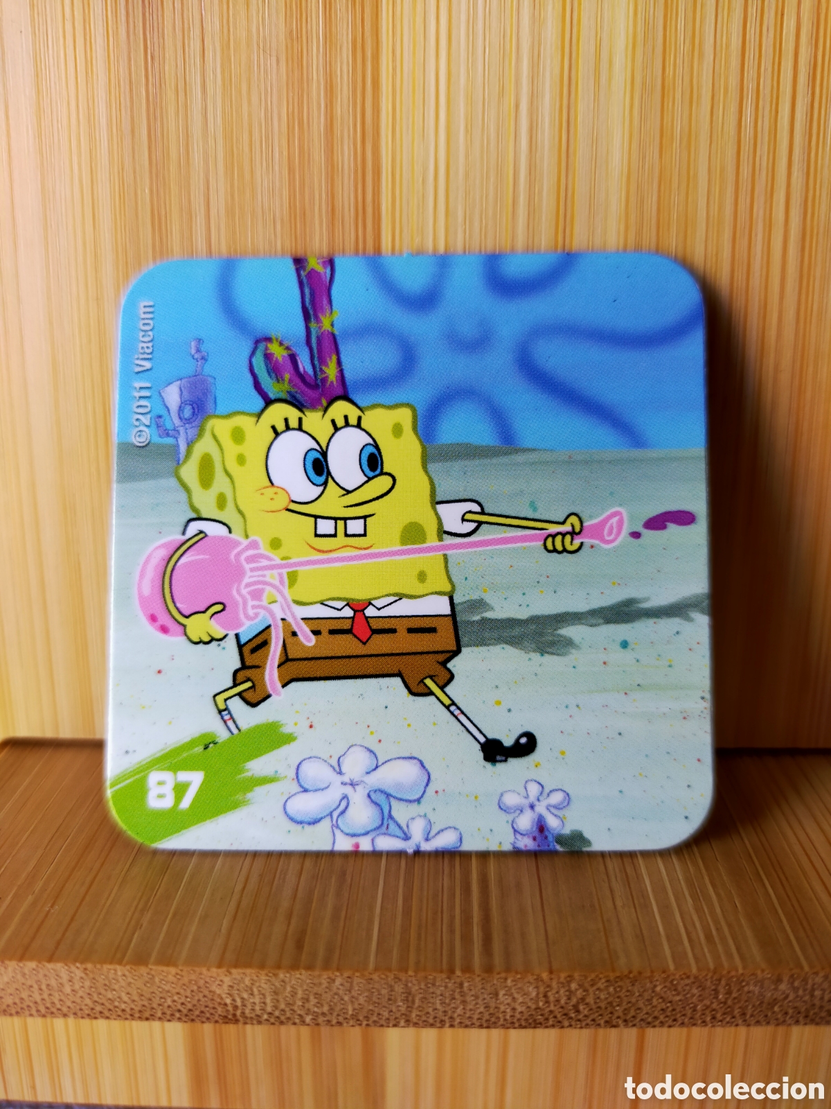 Coleccionismo: STAKS IMAN EN BUEN ESTADO BOB ESPONJA N 87