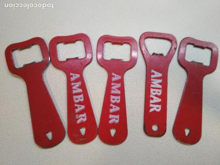 Coleccionismo: ambar, abridores, rojos 5, - Foto 1