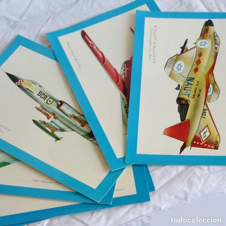 Collezionismo: 6 l&aacute;minas en cartulina Aviones modernos (de la 1 a la 6). Laboratorios Fides