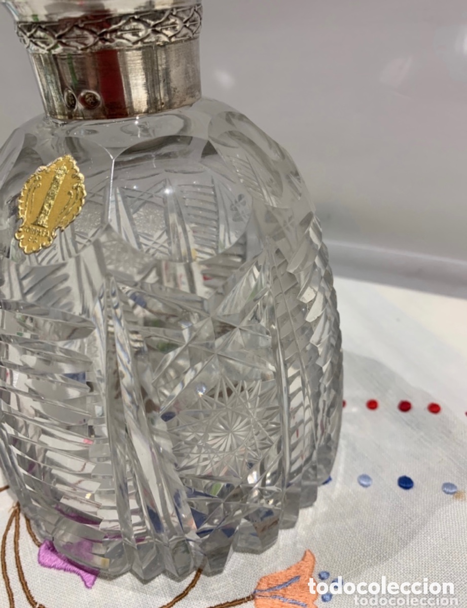 Coleccionismo: Botella en cristal de roca y plata - Foto 3