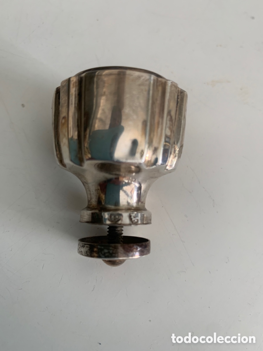 Coleccionismo: Botella en cristal de roca y plata - Foto 5