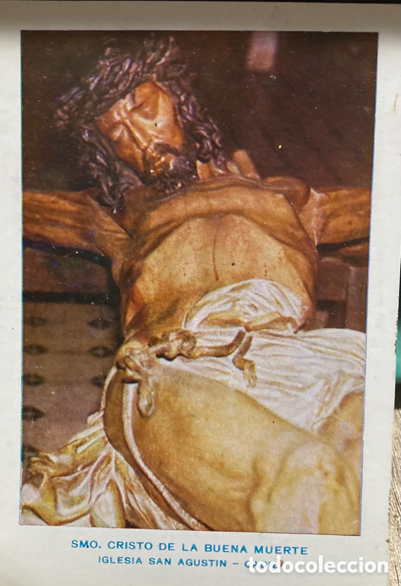 Coleccionismo: Estampa cristo de la Buena Muerte - iglesia de San Agust&iacute;n - C&aacute;diz 1970.