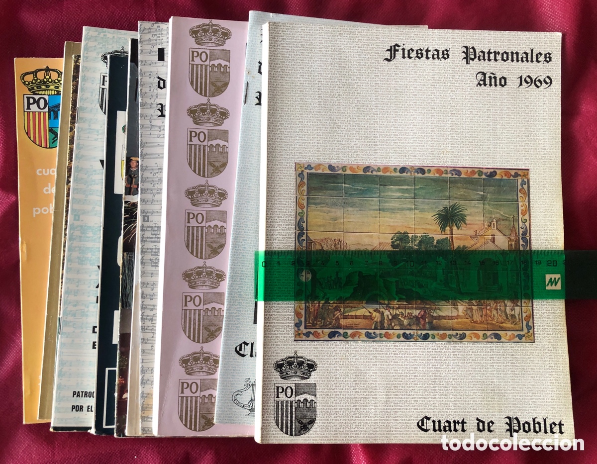 Coleccionismo: QUART DE POBLET-VALENCIA-8 PROGRAMAS DE FIESTAS-LIBROS DE FIESTAS-DESDE EL A&Ntilde;O 1969