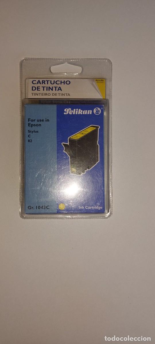 Coleccionismo: Cartucho Impresora Pelikan amarillo para Epson