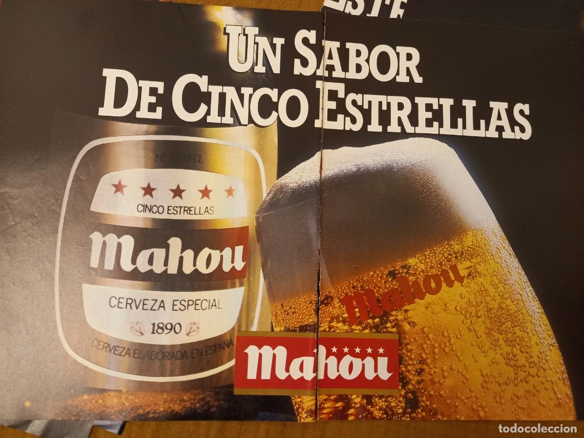 Coleccionismo: PUBLICIDAD ANUNCIO DE CERVEZA MAHOU UN SABOR DE CINCO ESTRELLAS. DOBLE PAGINA EXTRA&Iacute;DO DE REVISTA