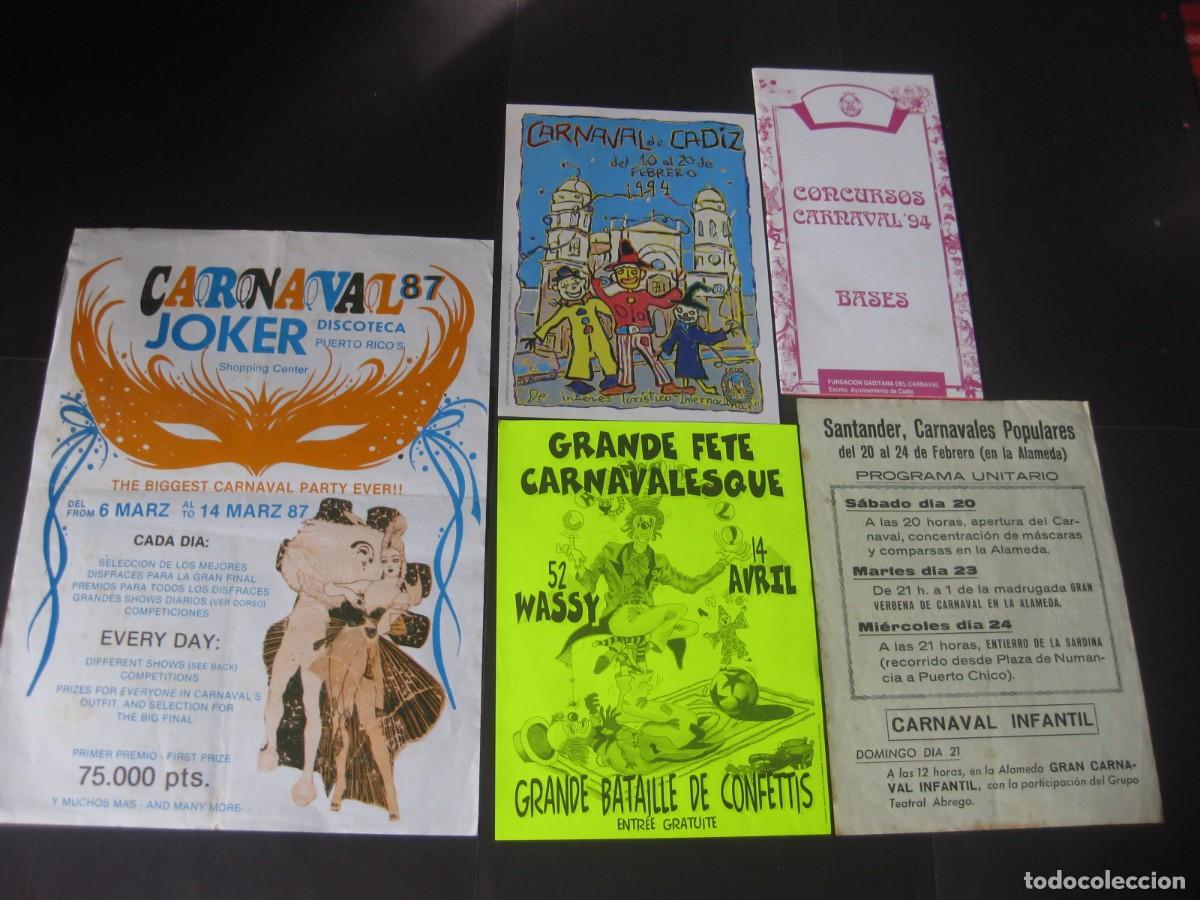 Coleccionismo: PROGRAMAS DIVERSOS DE CARNAVAL ( VER OTROS PROGRAMAS QUE TENGO EN VENTA) - Foto 1