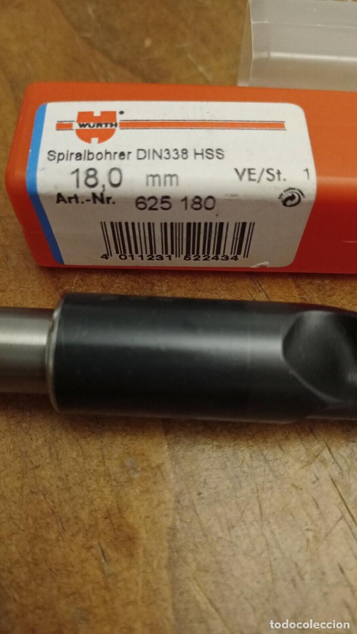 Collectionnisme: WURTH BROCA HELICOIDAL Spirálbohrer HSS 18 mm NUEVO SIN ESTRENAR