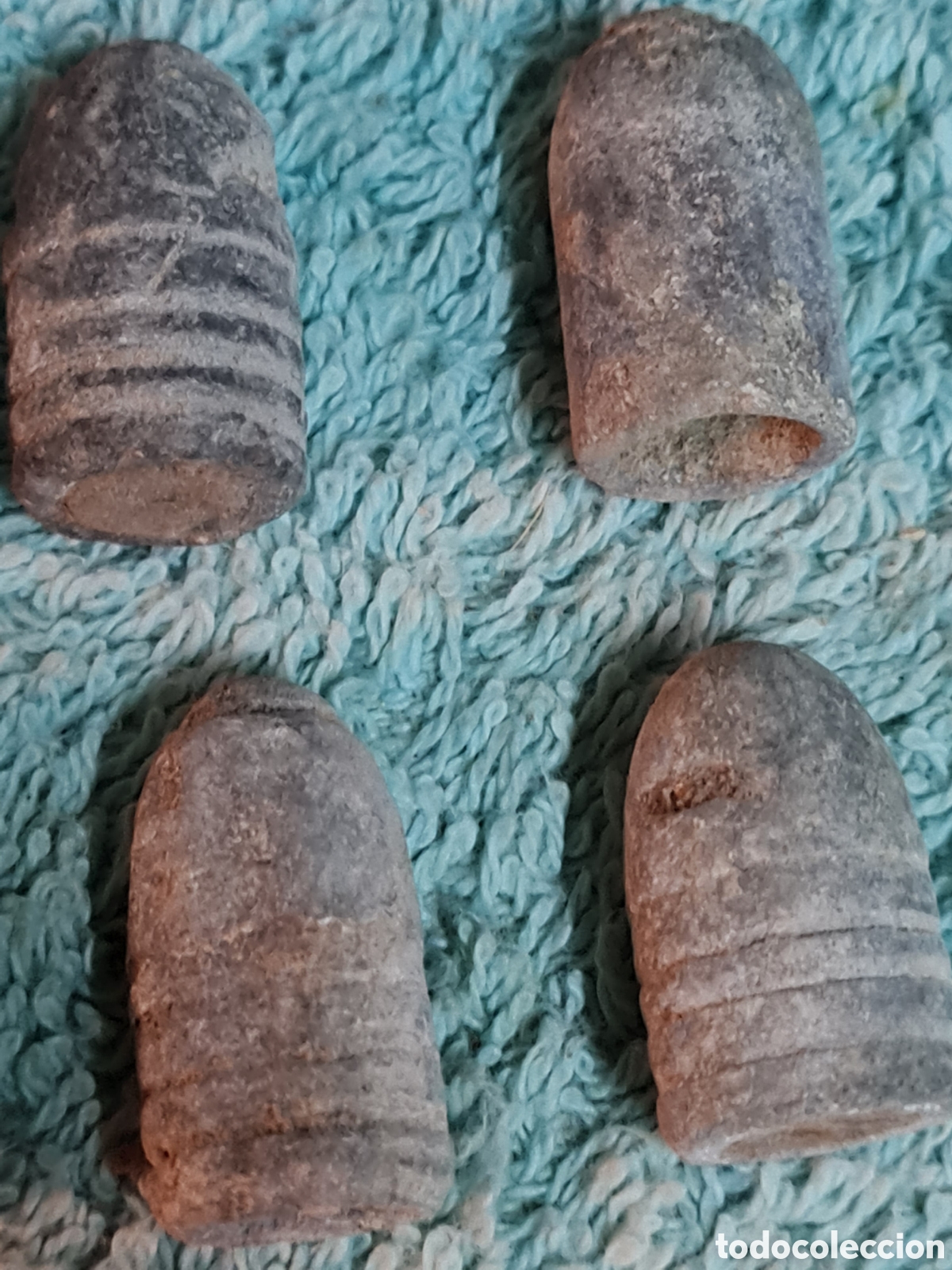 Coleccionismo: 13 balas antiguas de plomo - Foto 2