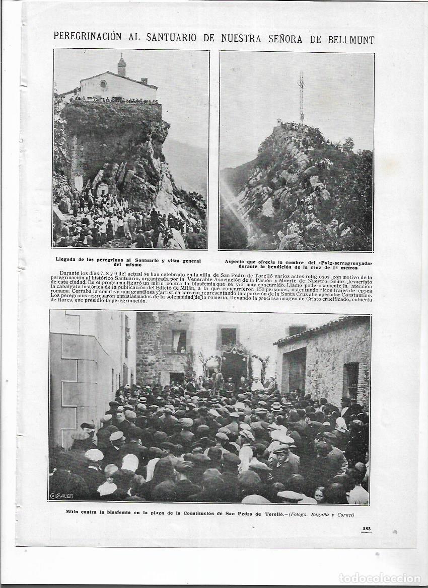 Collezionismo: A&Ntilde;O 1913 RECORTE PRENSA SANT PERE DE TORELLO MITIN CONTRA LA BLASFEMIA PLAZA DE LA CONSTITUCION