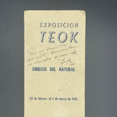 Coleccionismo: TRIPTICO EXPOSICIÓN TEOK. Lote 397262324