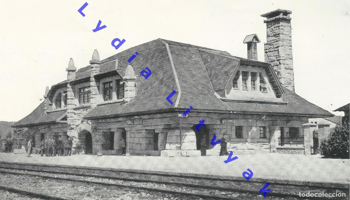 Coleccionismo: PUEBLA DE SANABRIA ESTACION FERROCARRIL 17X10 FOTOGRAFIA PROCEDE DE REVISTA DESCONOCIDA AQ1