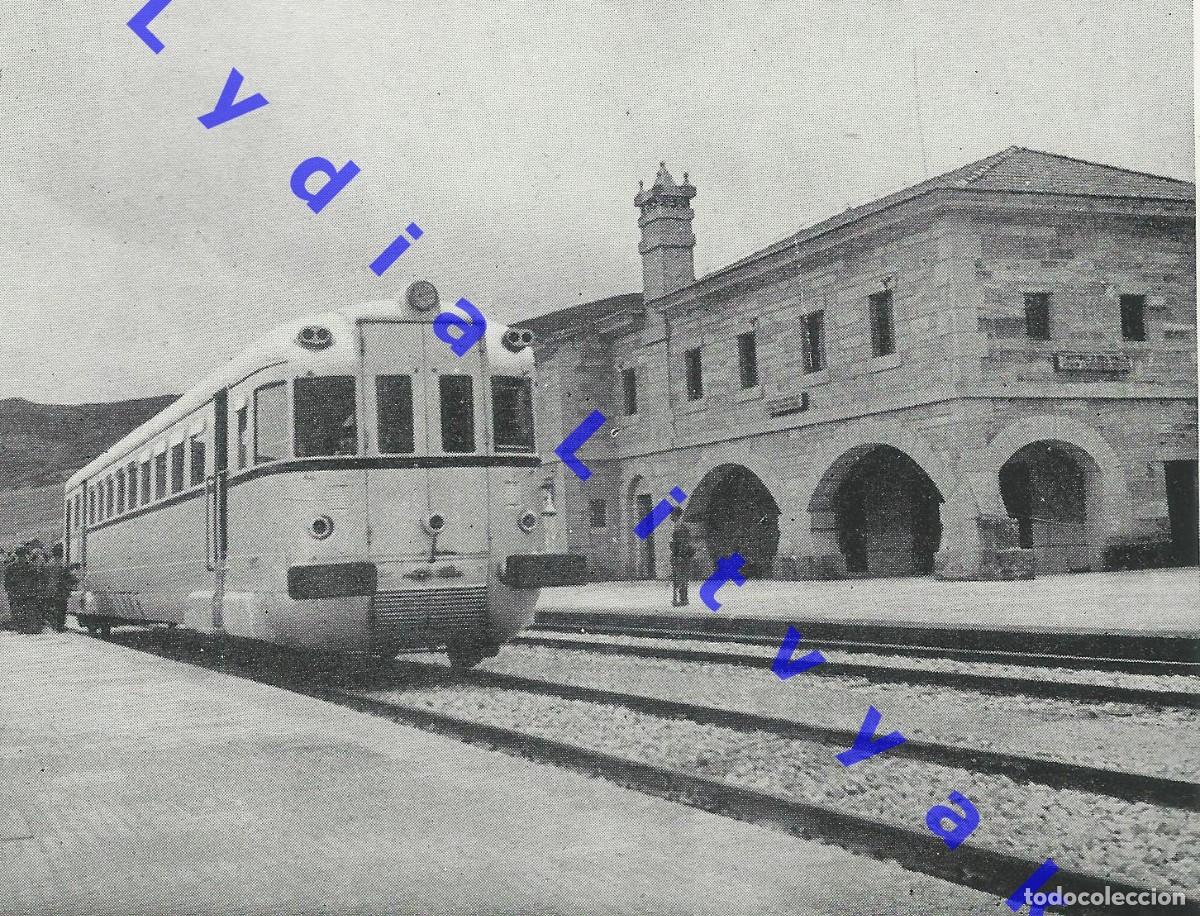 Coleccionismo: VERIN ORENSE ESTACION FERROCARRIL 12X9 FOTOGRAFIA PROCEDE DE REVISTA DESCONOCIDA AQ1